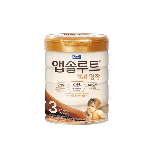 앱솔루트 명작 2FL (HMO) 분유 3단계(12~24개월) 800g 1캔