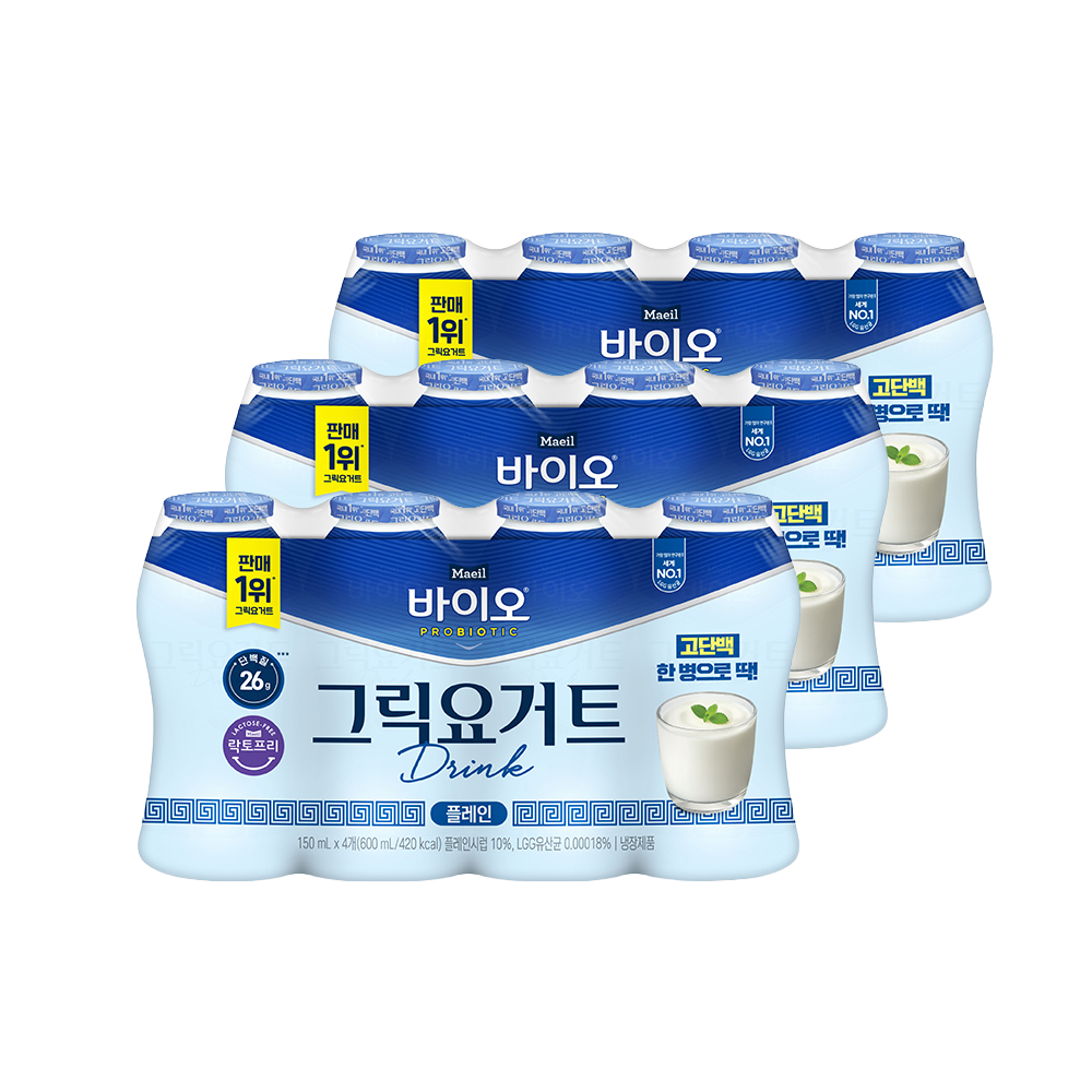 매일바이오 그릭요거트 드링크 플레인 150ml 12개 