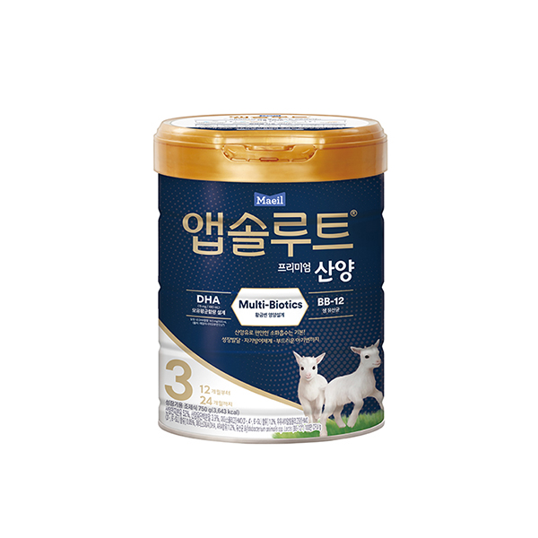 앱솔루트 프리미엄 산양 분유 3단계(12~24개월) 750g 1캔