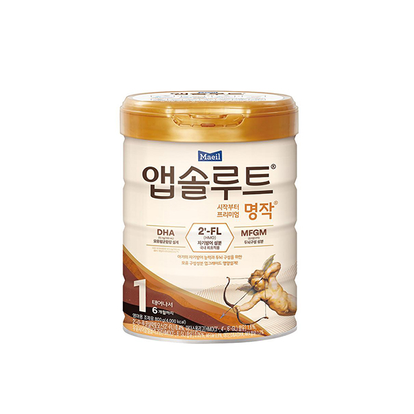 앱솔루트 명작 2FL (HMO) 분유 1단계(0~6개월) 800g 1캔