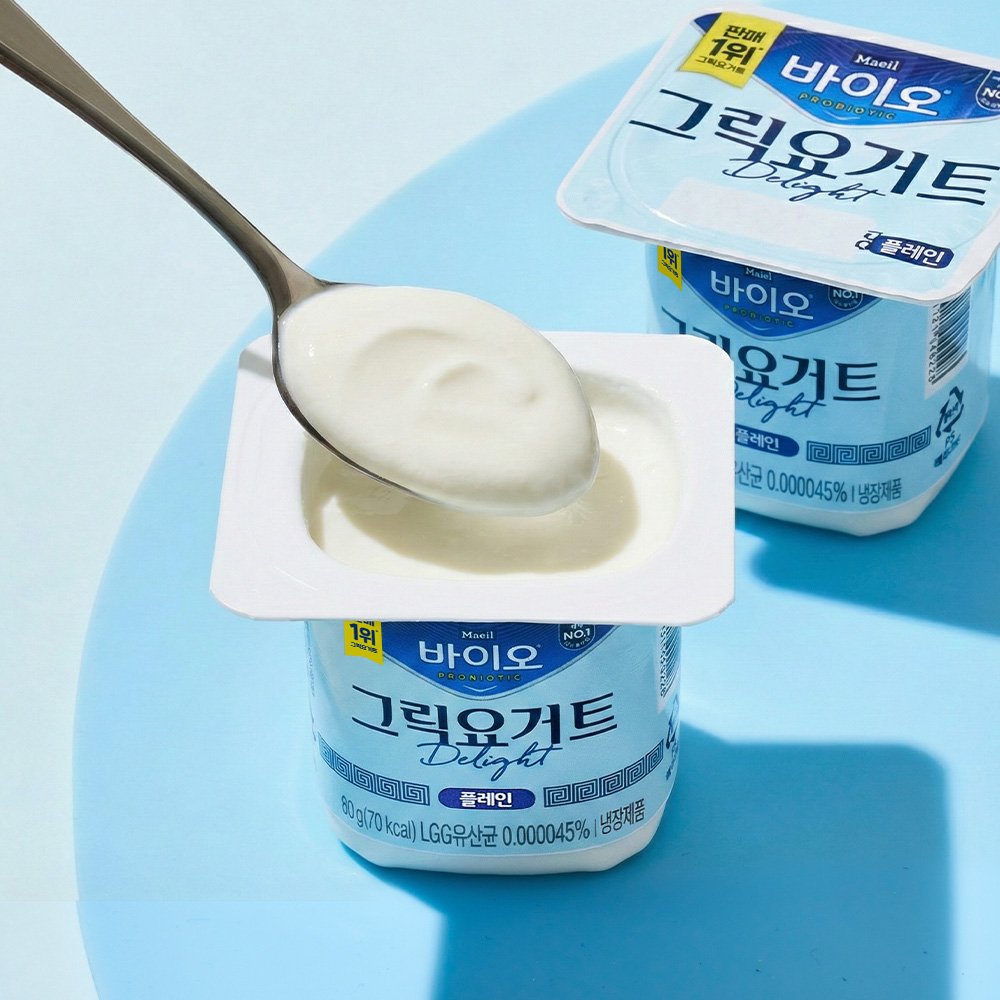 매일바이오 그릭요거트 Delight 플레인 80g 16개