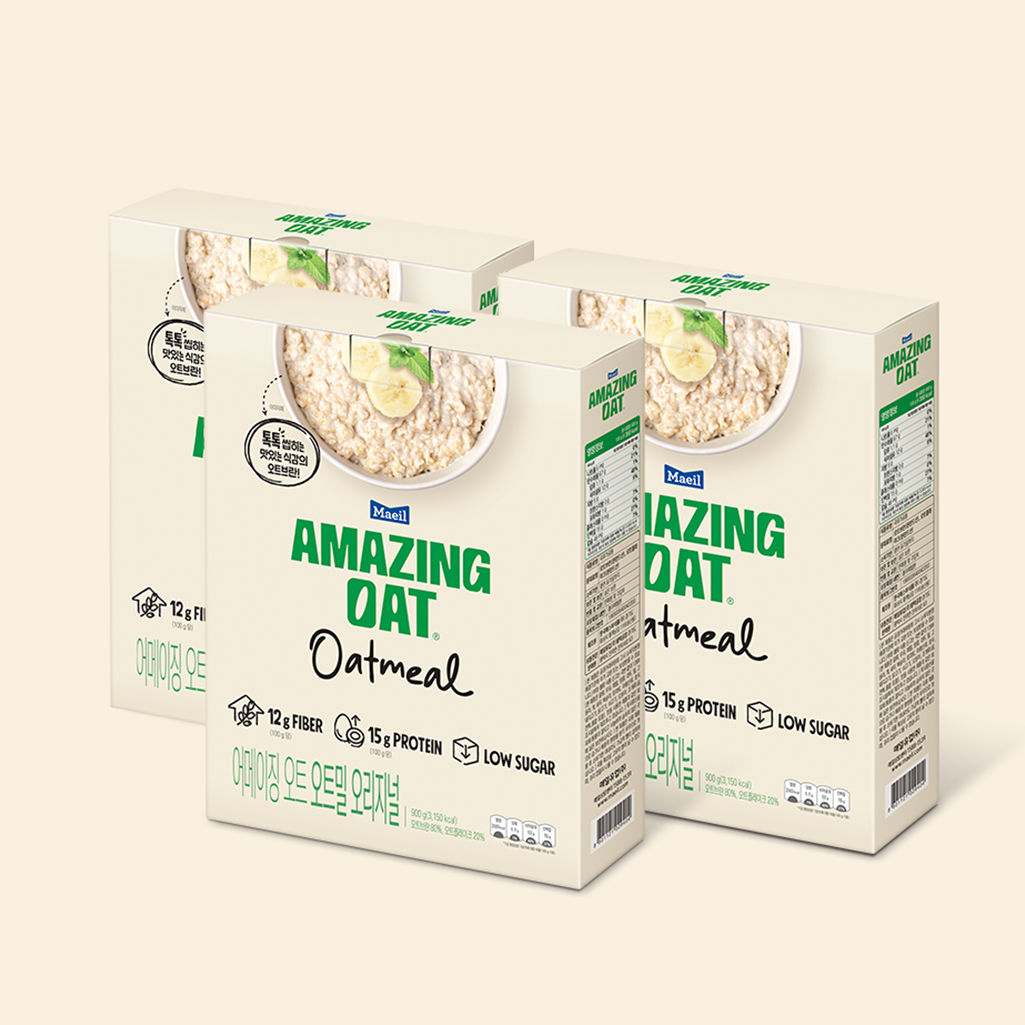 어메이징 오트 오트밀 오리지널 900g 3박스