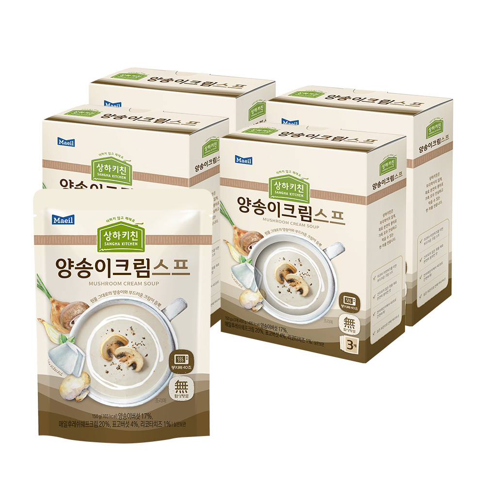 상하키친 양송이크림스프 150g 12팩