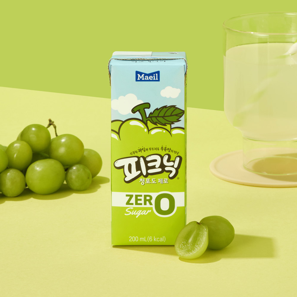 피크닉 제로 청포도 200ml 24팩