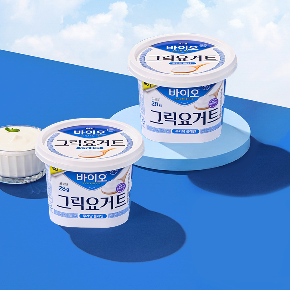 매일바이오 그릭요거트 무가당 플레인 400g 2개