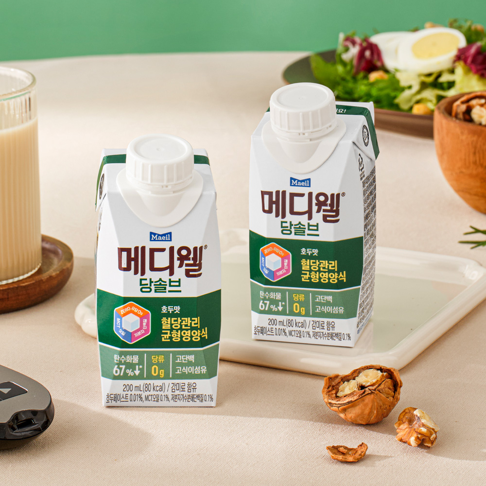 메디웰 당솔브 호두맛 200ml 18팩