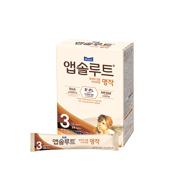 앱솔루트 명작 2FL (HMO) 분유 스틱 3단계(12~24개월) 14g 20포