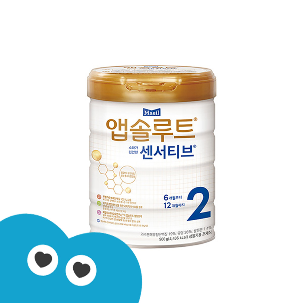 앱솔루트 센서티브 2단계(6~12개월) 900g 1캔