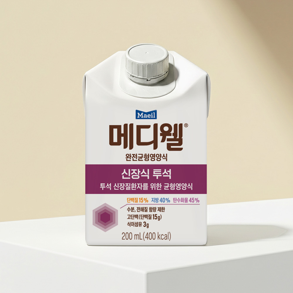 메디웰 완전균형영양식 신장식 투석 200ml 30팩