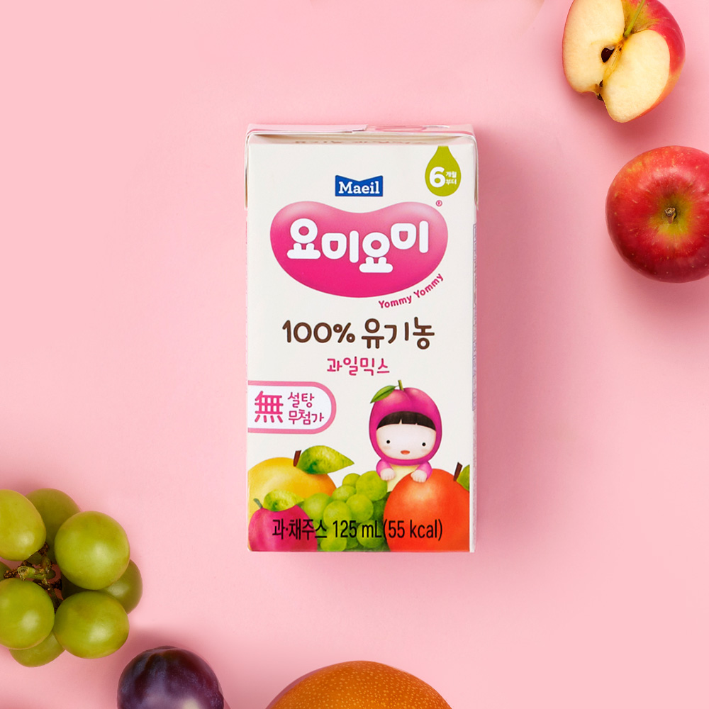 요미요미 유기농주스 과일믹스 125ml 24팩
