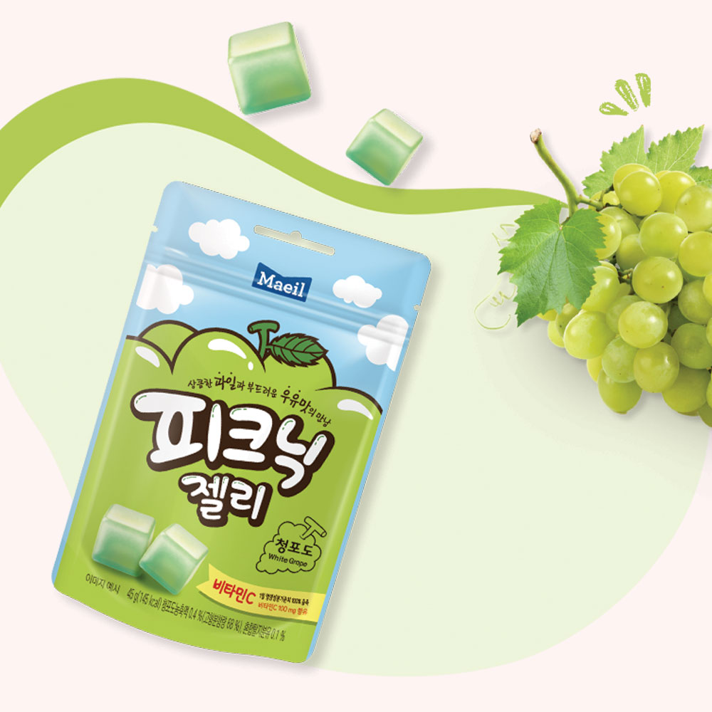 피크닉 젤리 청포도 45g 8봉