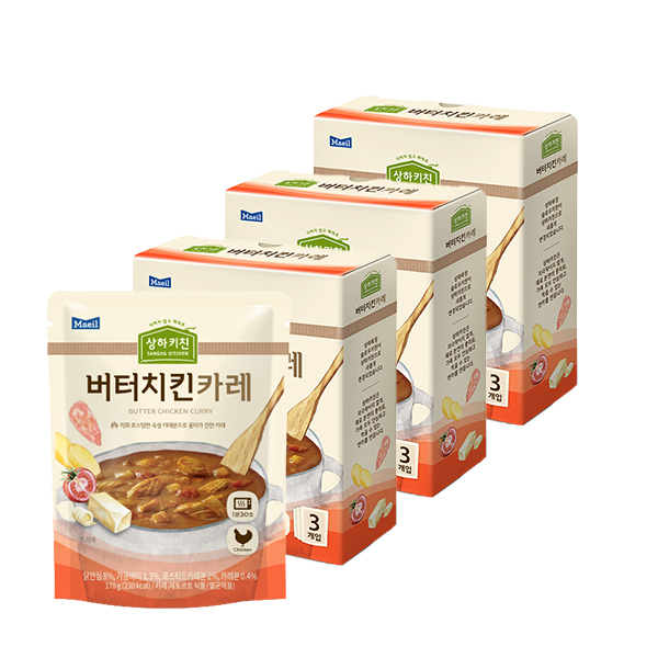 상하키친 버터치킨카레 170g 9팩