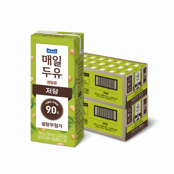 매일두유 렌틸콩 저당두유 190ml 48팩