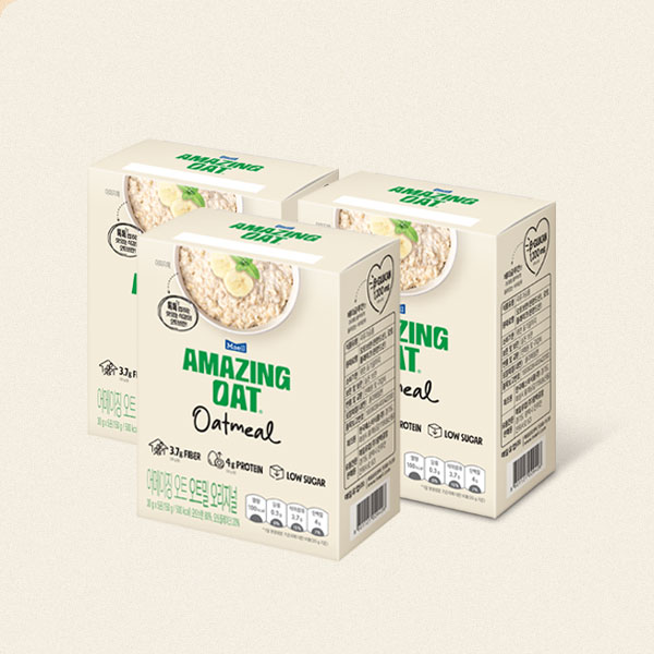 어메이징 오트 오트밀 오리지널 30g 5입 x 3박스 (총 450g)  