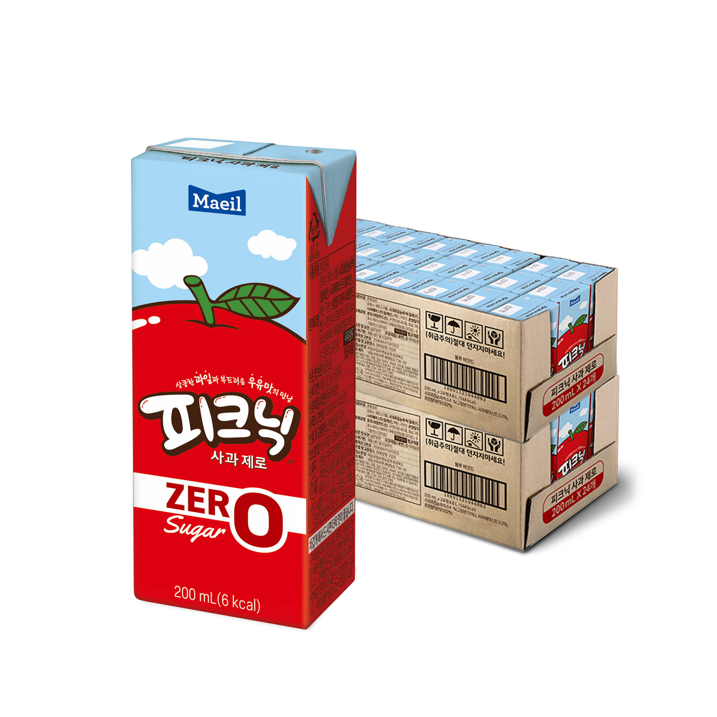 피크닉 제로 사과 200ml 48팩