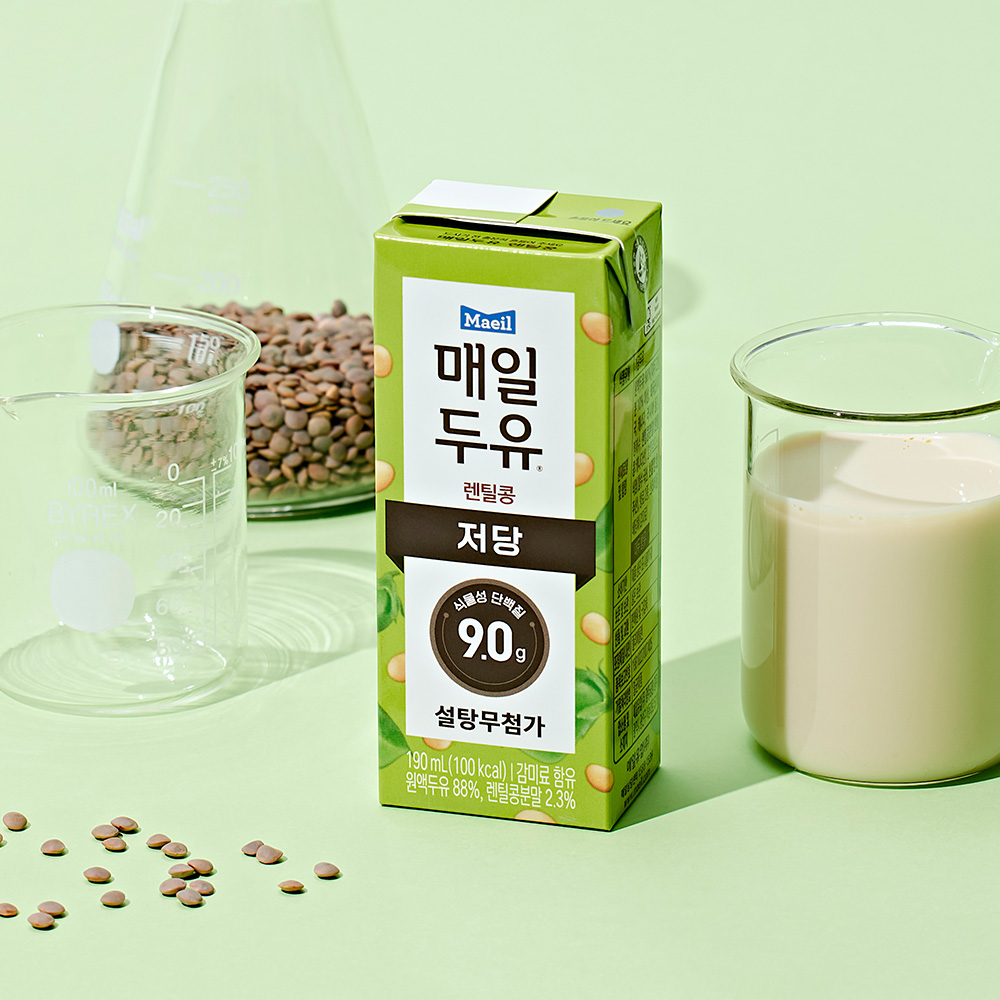 매일두유 렌틸콩 저당두유 190ml 24팩