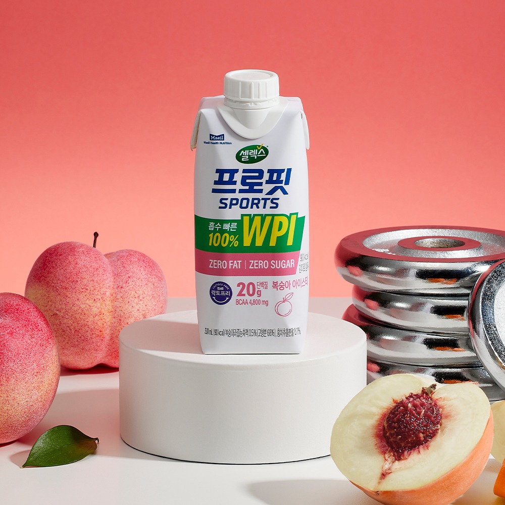 셀렉스 프로핏 WPI 드링크 복숭아 아이스티 330ml 12팩 